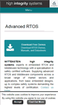 Mobile Screenshot of highintegritysystems.com