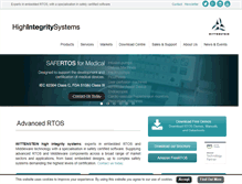 Tablet Screenshot of highintegritysystems.com